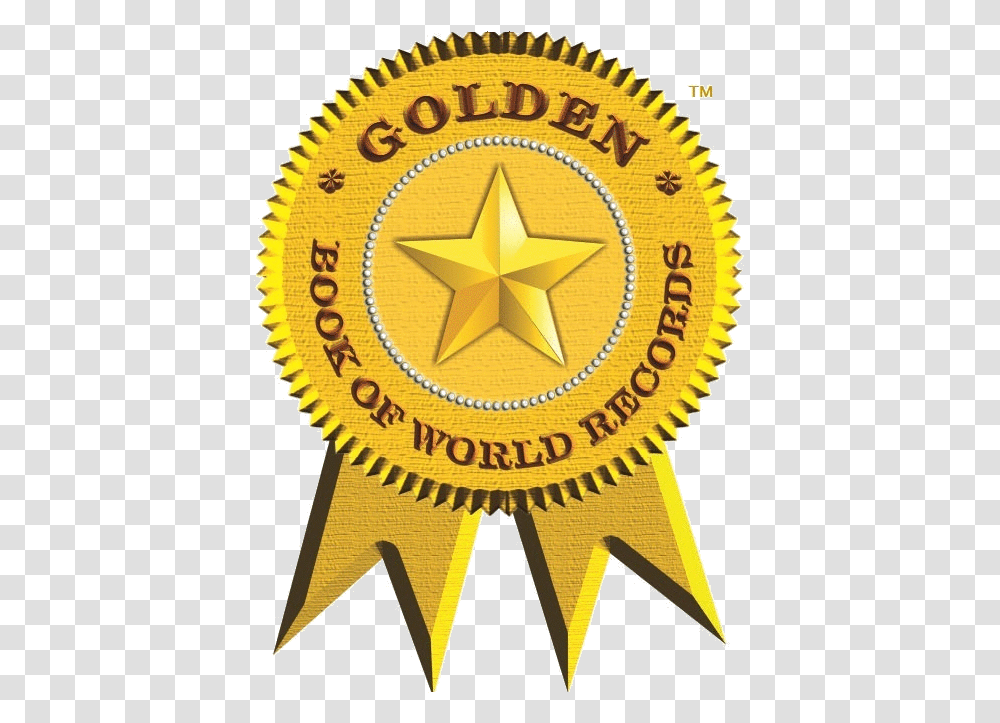 Golden Book Of World Records Downloads Golden Books Of World Records, Logo, Symbol, Trademark, Badge Transparent Png