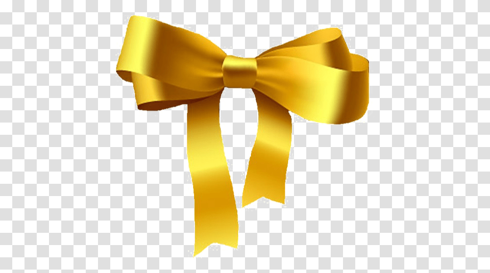 Golden Bow Gold Ribbon, Tie, Accessories, Accessory, Lamp Transparent Png