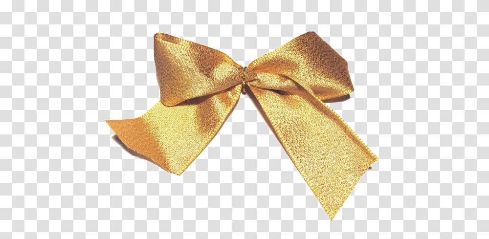 Golden Bow Image Real Golden Ribbon Transparent Png