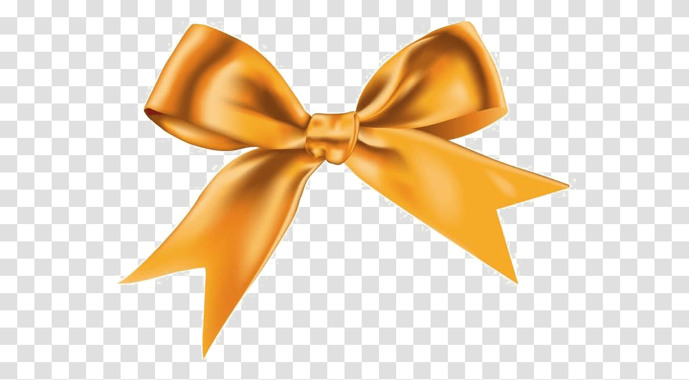 Golden Bow Ribbon Picture Vector Yellow Ribbon, Tie, Accessories, Accessory, Necktie Transparent Png