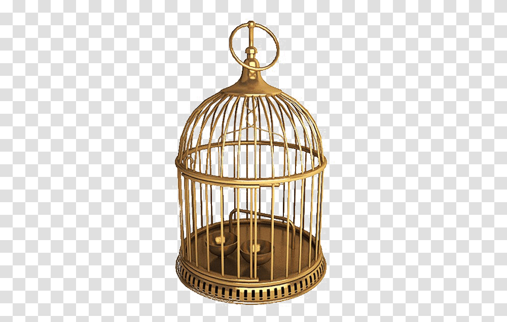 Golden Cage Download Image Real Old Fashioned Bird Cages, Crib, Furniture Transparent Png