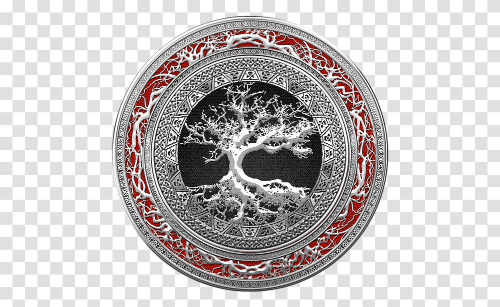 Golden Celtic Tree Of Life, Porcelain, Pottery, Rug Transparent Png