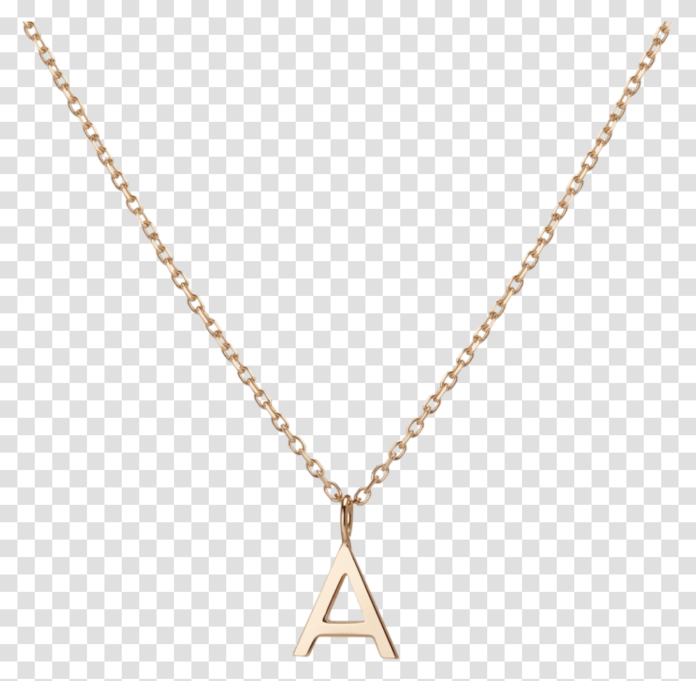 Golden Chain 14 Karat Gold D Initial Necklace, Jewelry, Accessories, Accessory, Diamond Transparent Png