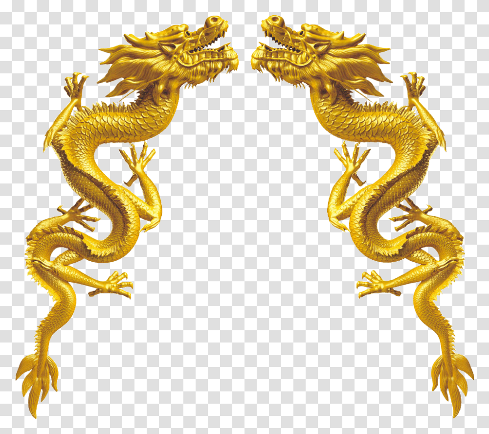 Golden Chinese Dragon Download Hq Clipart Gold Chinese Dragon Transparent Png