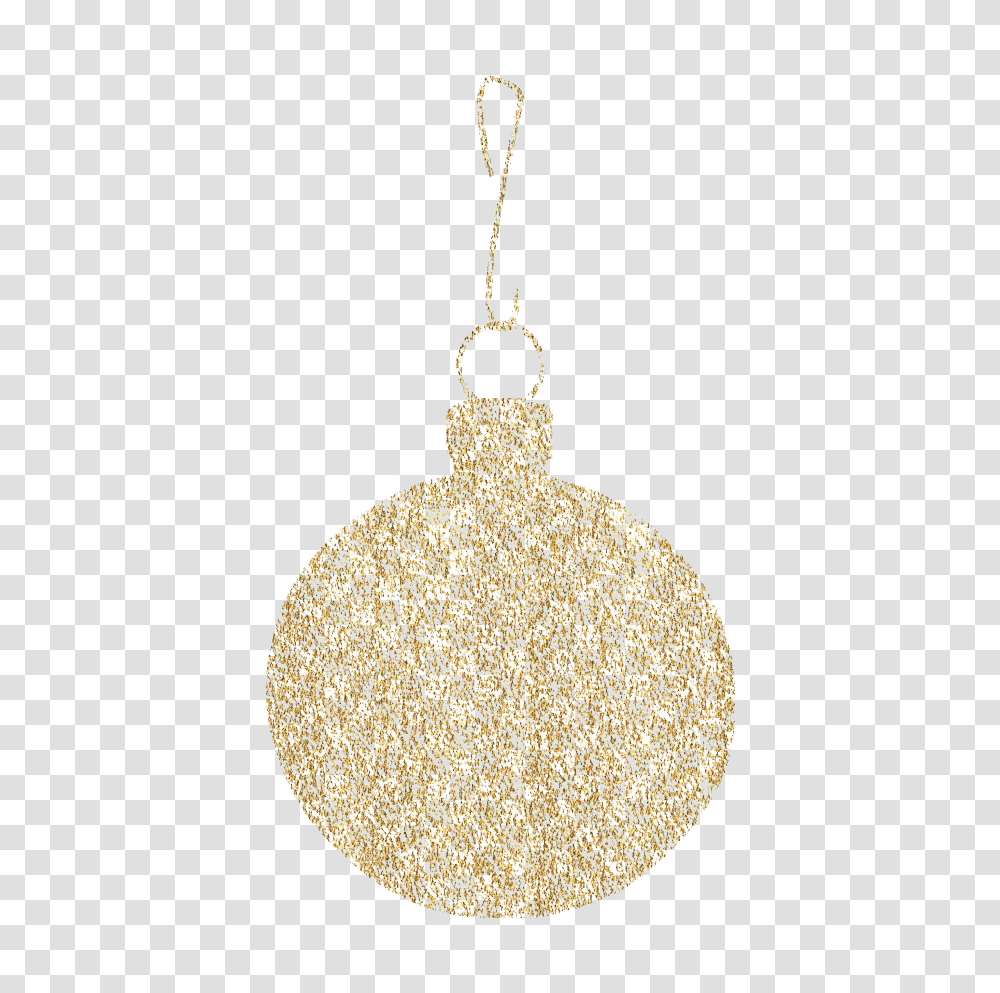 Golden Christmas Ball Image Locket, Plant Transparent Png