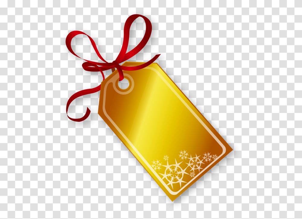 Golden Christmas Tag Golden Tag Design, Gift, Scissors, Blade, Weapon Transparent Png