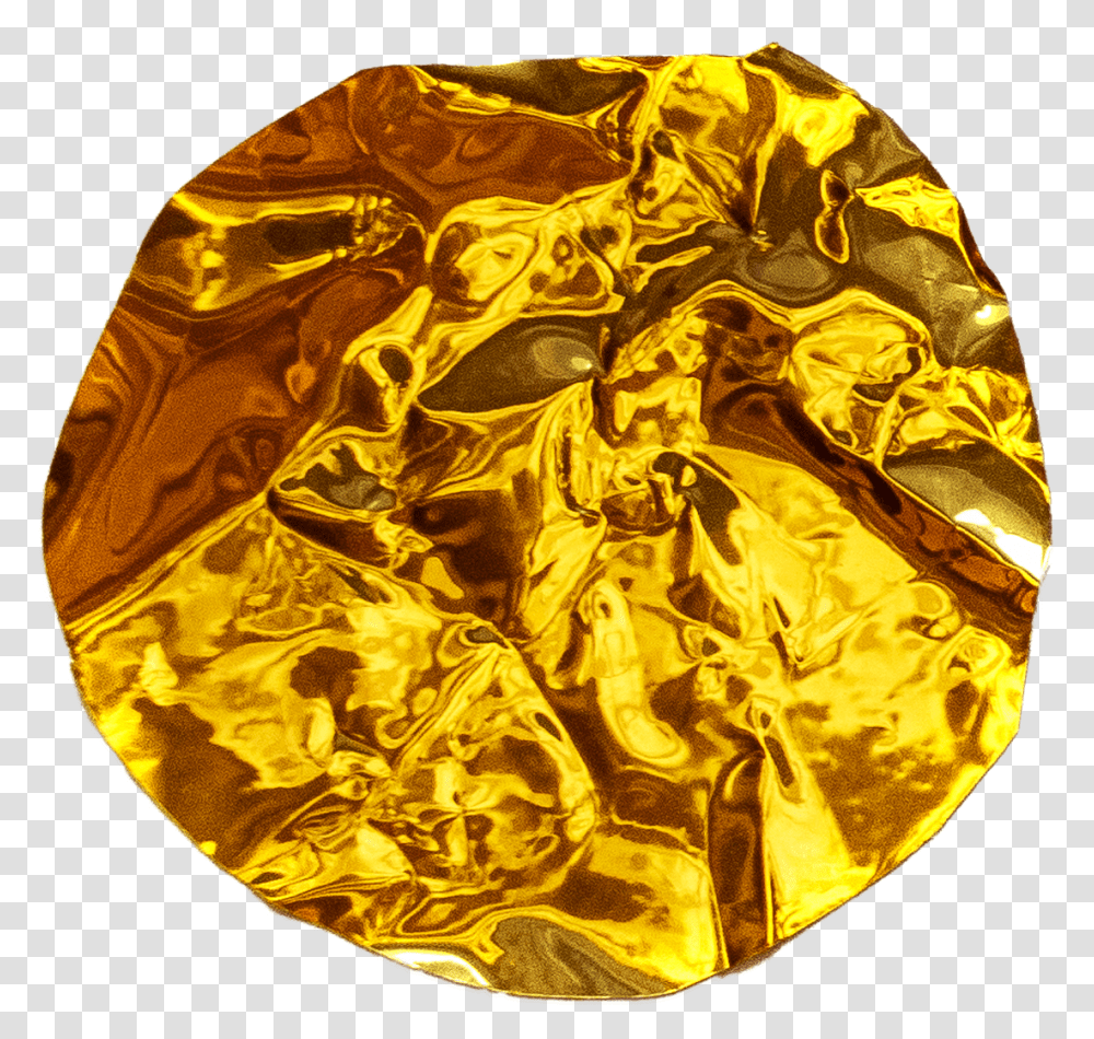 Golden Circle Foil Texture Frame Realistic Wrinkles Ref Portable Network Graphics, Aluminium, Painting, Art, Fossil Transparent Png