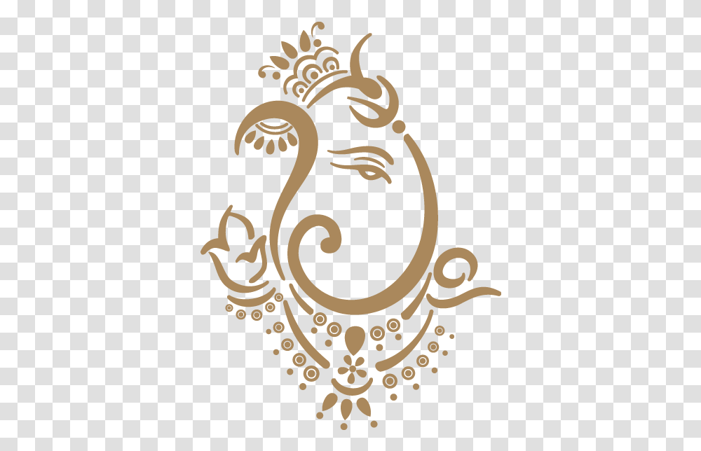 Golden Clipart Ganesh, Pattern, Floral Design Transparent Png