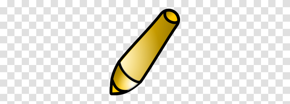 Golden Clipart Pencil, Crayon Transparent Png