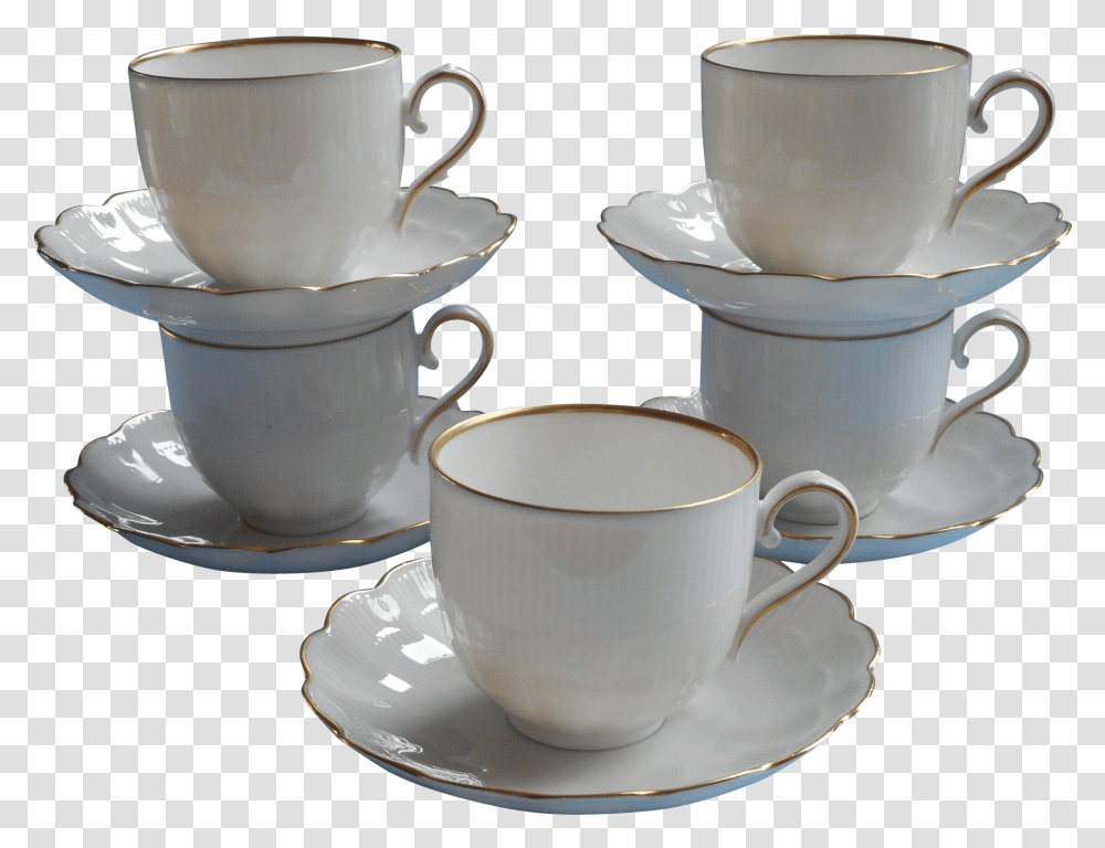 Golden Coffee Cup Porcelain Tableware Mug Saucer Clipart Coffee Cup, Pottery Transparent Png