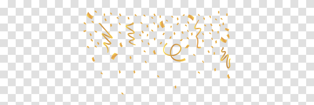 Golden Confetti Confeti Dorado, Paper, Text Transparent Png