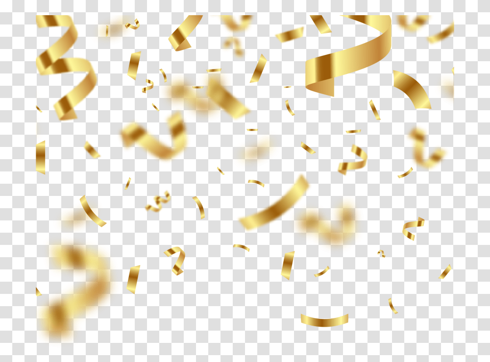 Golden Confetti With Blur Image Confeti Dorado, Paper, Chandelier, Lamp Transparent Png