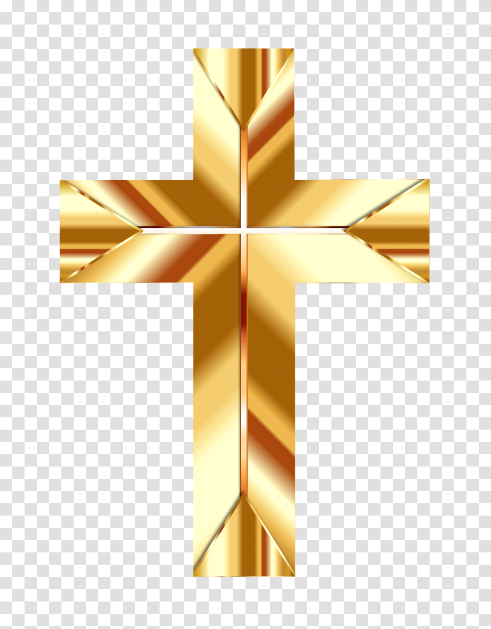 Golden Cross Image, Lamp, Crucifix, Star Symbol Transparent Png