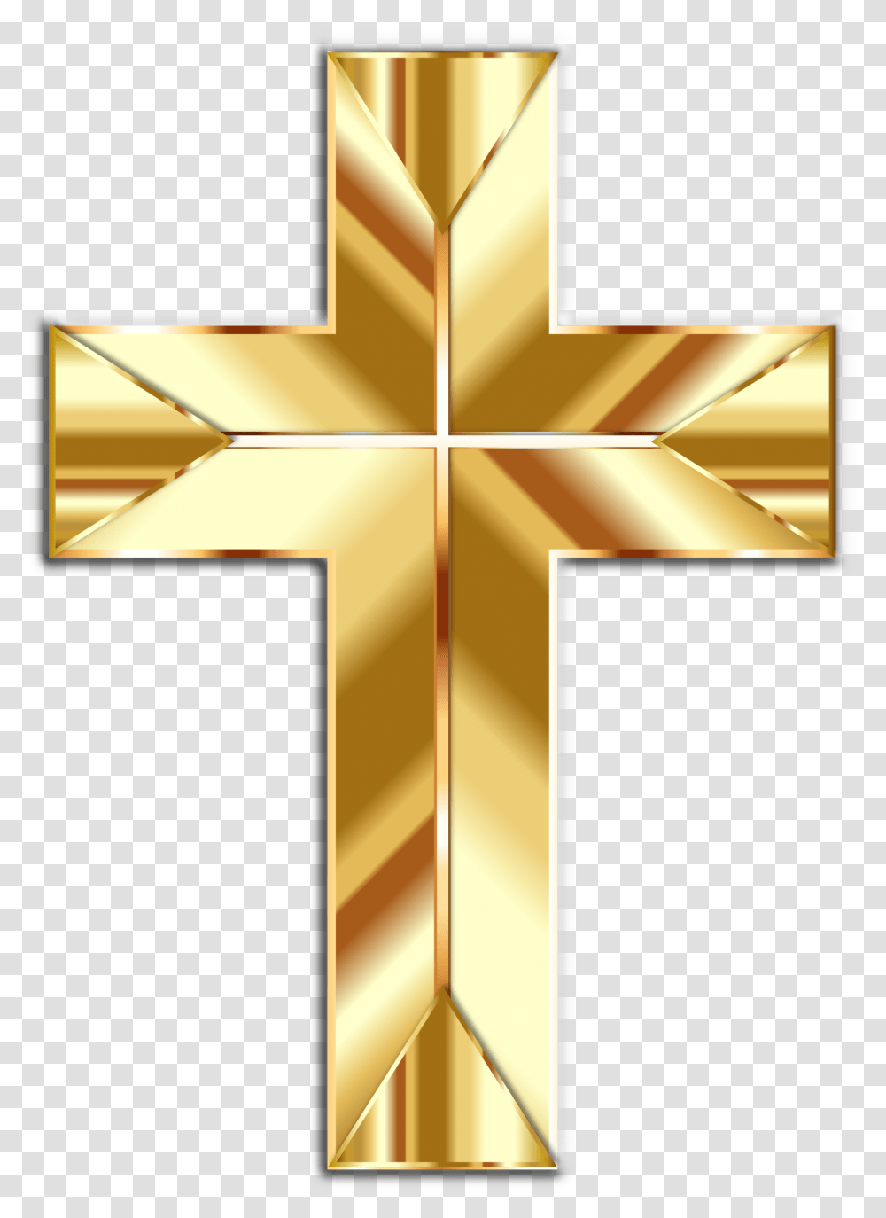 Golden Cross, Lamp, Star Symbol, Crucifix Transparent Png