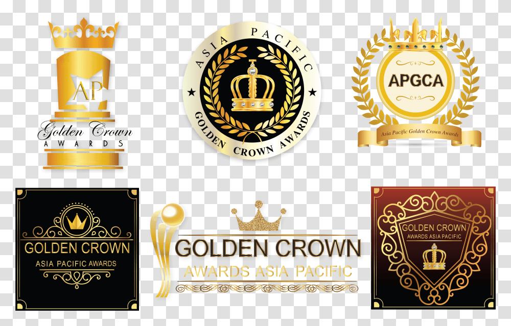 Golden Crown Emblem, Logo, Trademark Transparent Png