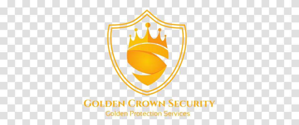 Golden Crown Security - Protection Services Emblem, Logo, Symbol, Trademark, Poster Transparent Png