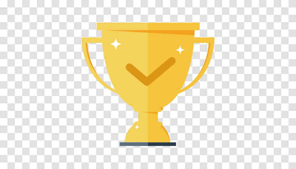 Golden Cup Golden Ticket Icon With And Vector Format, Trophy Transparent Png