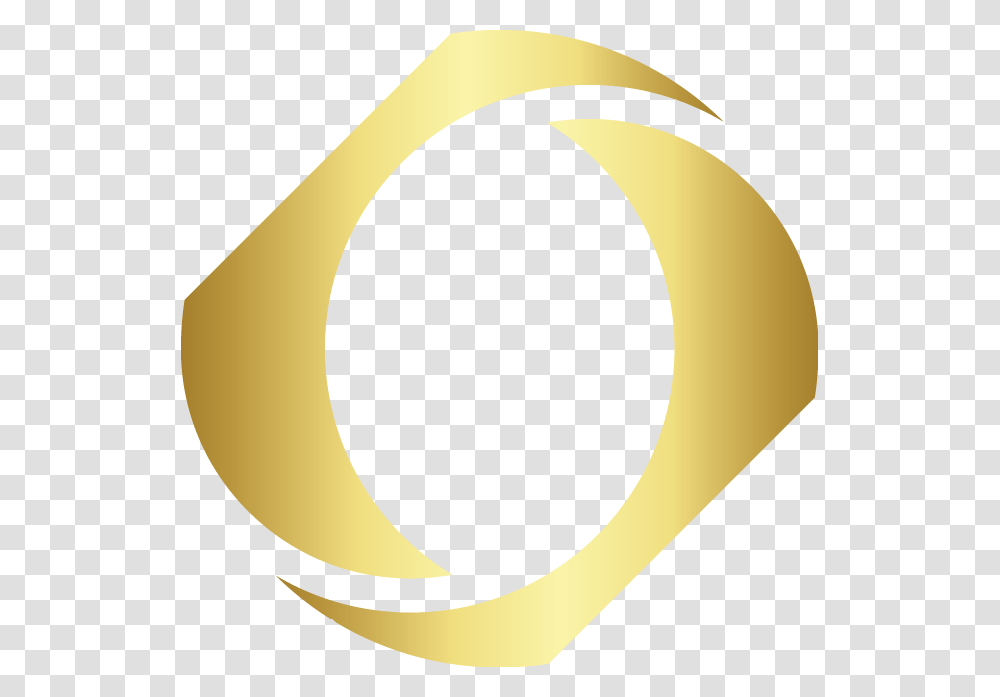 Golden Curve Abstract Logo Circle, Banana, Plant, Food Transparent Png