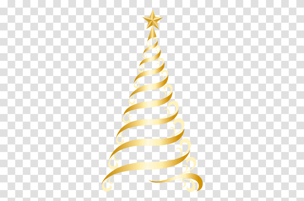 Golden Deco Tree Clipart Christmas Christmas Tree Vector, Text, Wedding Cake, Dessert, Food Transparent Png