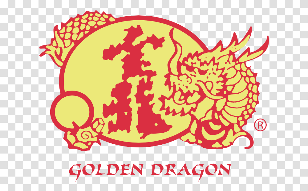Golden Dragon Illustration, Label, Sticker, Plant Transparent Png