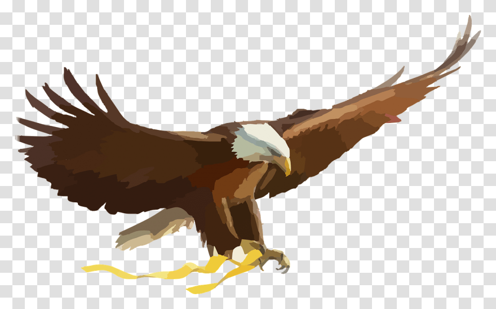 Golden Eagle Clipart Elang Flying Eagle Clipart, Animal, Bird, Reptile, Dinosaur Transparent Png