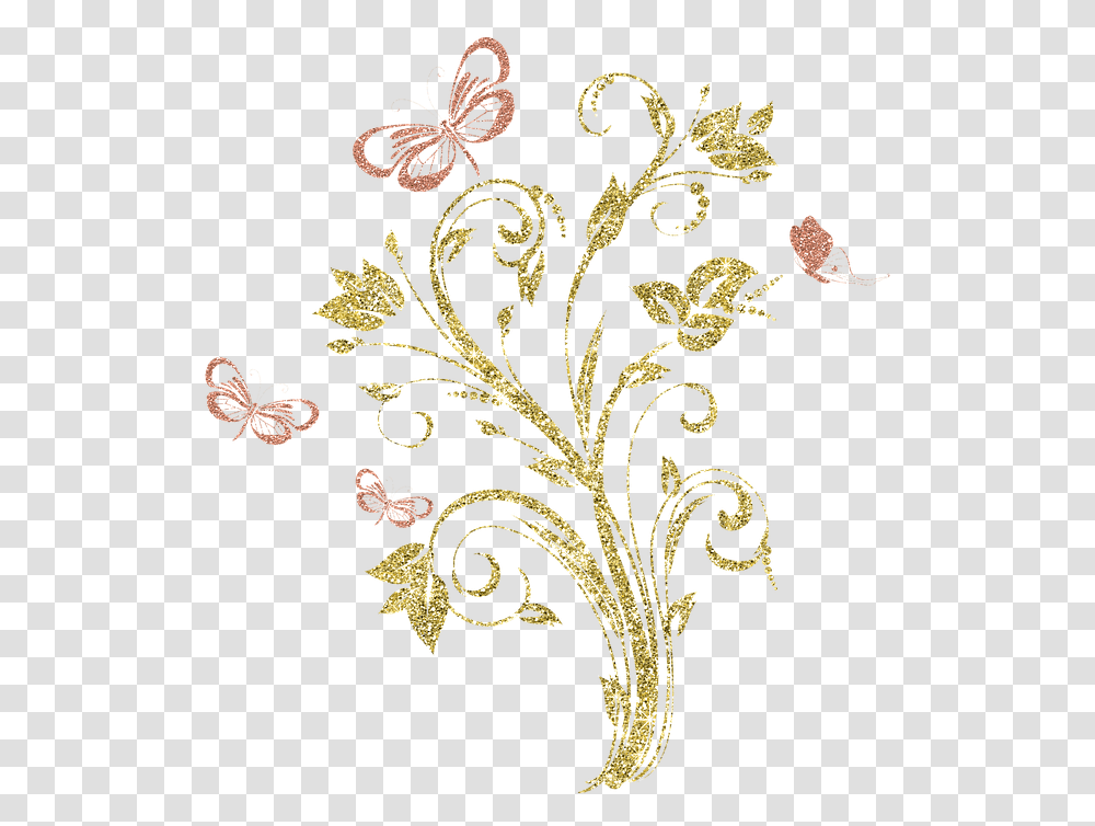 Golden Floral Border Image Arts Portable Network Graphics, Floral Design, Pattern, Lace Transparent Png