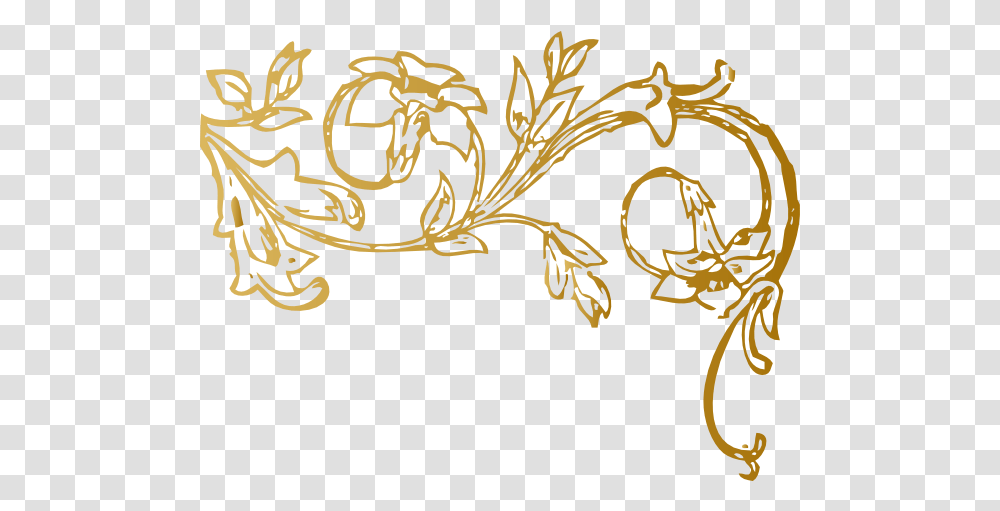 Golden Flowers Image Flower Clip Art, Floral Design, Pattern, Graphics, Text Transparent Png