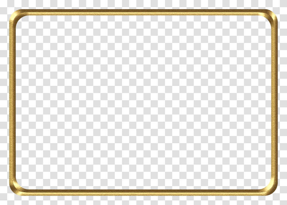 Golden Frame Download Image, Blackboard, Screen, Electronics Transparent Png