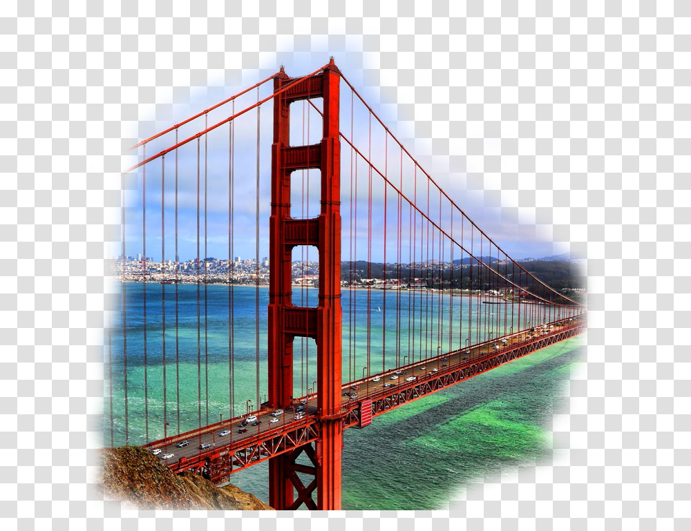 Golden Gate Bridge Battery Spencer, Building, Suspension Bridge, Metropolis, City Transparent Png