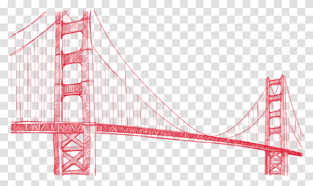 Golden Gate Bridge, Building, Suspension Bridge Transparent Png