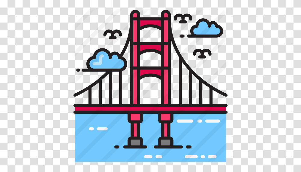 Golden Gate Bridge, Building, Suspension Bridge Transparent Png