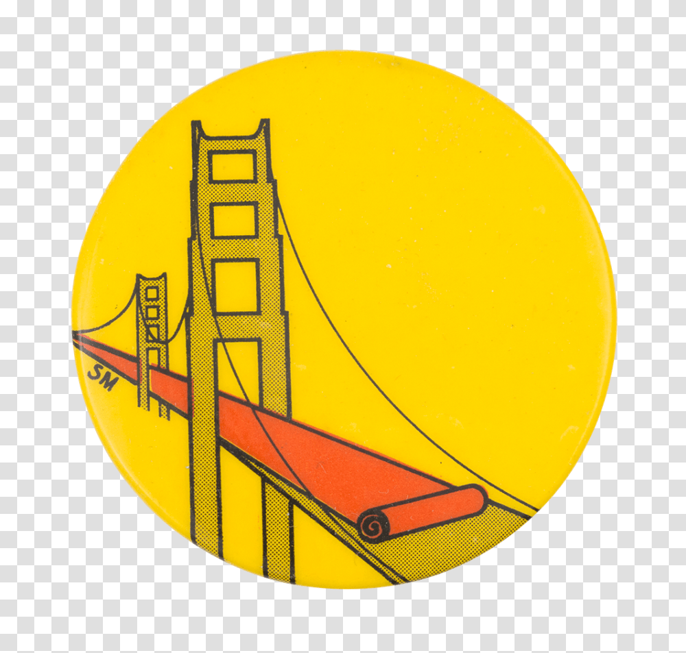 Golden Gate Bridge Busy Beaver Button Museum, Label, Logo Transparent Png