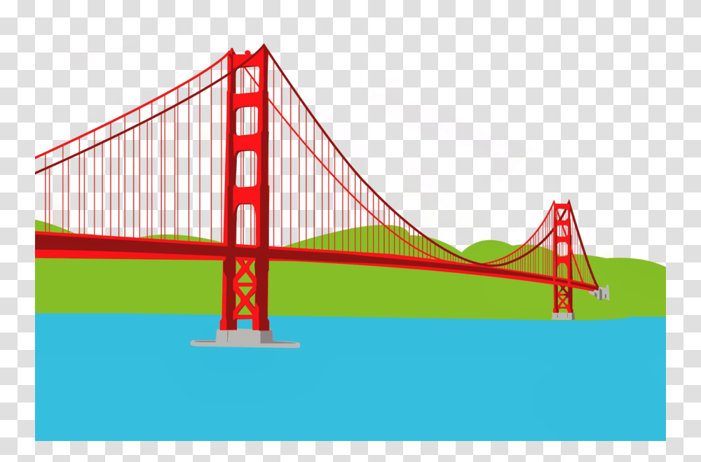 Golden Gate Bridge Clipart Golden Gate Bridge Crissy Golden Gate Bridge, Building, Suspension Bridge, Rope Bridge Transparent Png