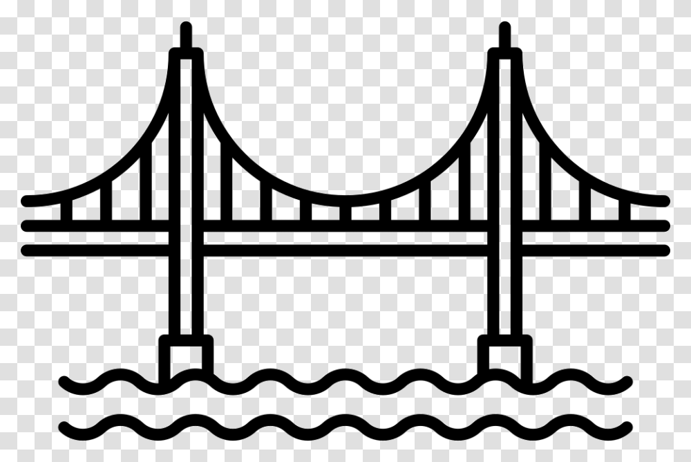 Golden Gate Bridge Golden Gate Bridge Clip Art, Rug, Fence, Hurdle, Stencil Transparent Png