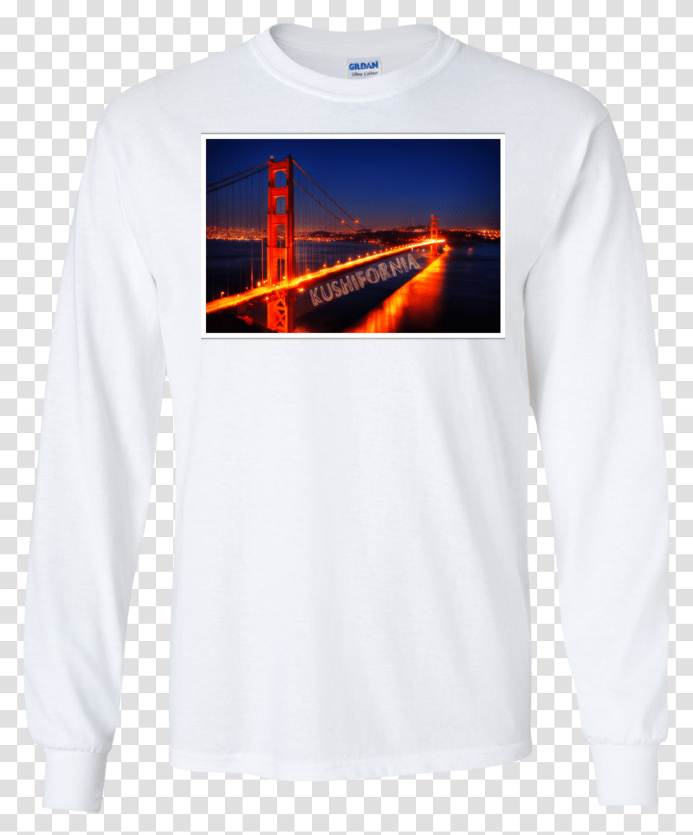 Golden Gate Bridge Long Sleeve Self Anchored Suspension Bridge, Apparel, Sweatshirt, Sweater Transparent Png