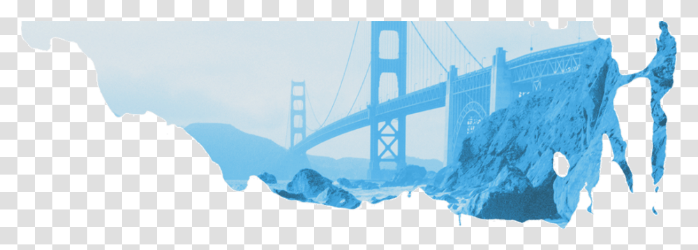Golden Gate Bridge, Nature, Building, Outdoors, Ice Transparent Png