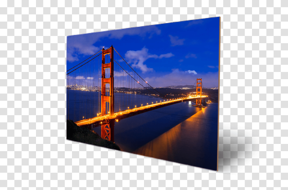 Golden Gate Bridge San Francisco California And Marin County, Screen, Electronics, Monitor, LCD Screen Transparent Png