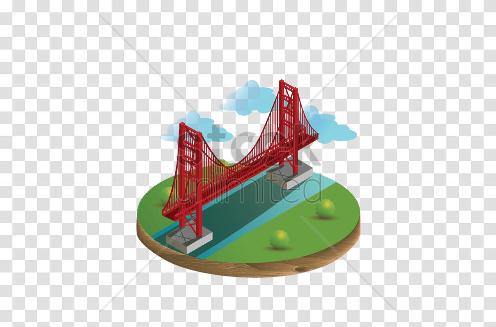 Golden Gate Bridge Vector Image, Birthday Cake, Dessert, Food Transparent Png