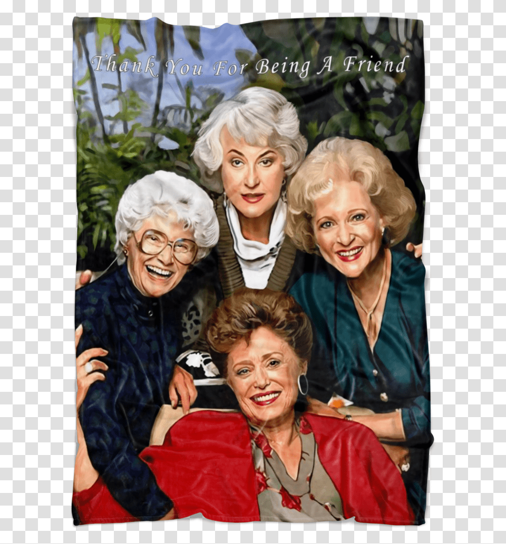 Golden Girls Black And White, Person, Hair, Glasses, Costume Transparent Png