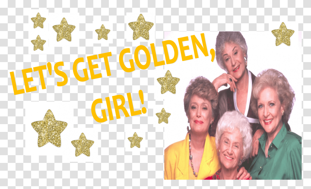 Golden Girls Clipart Golden Girls, Person, Poster, Advertisement, Paper Transparent Png