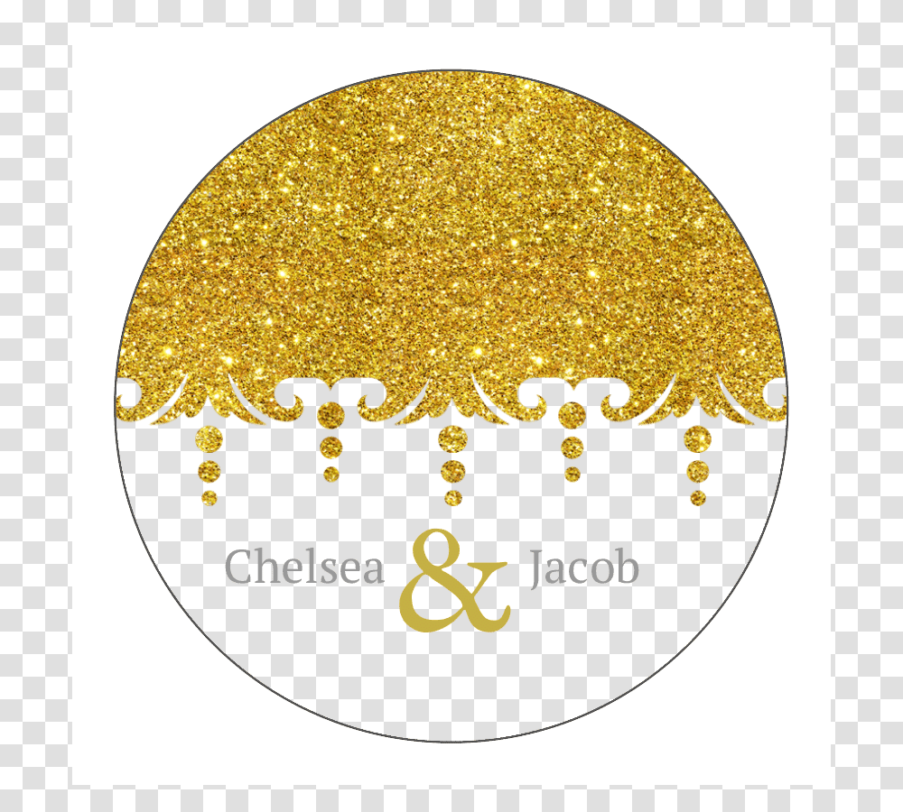 Golden Glitter Circle, Light, Rug, Coin Transparent Png