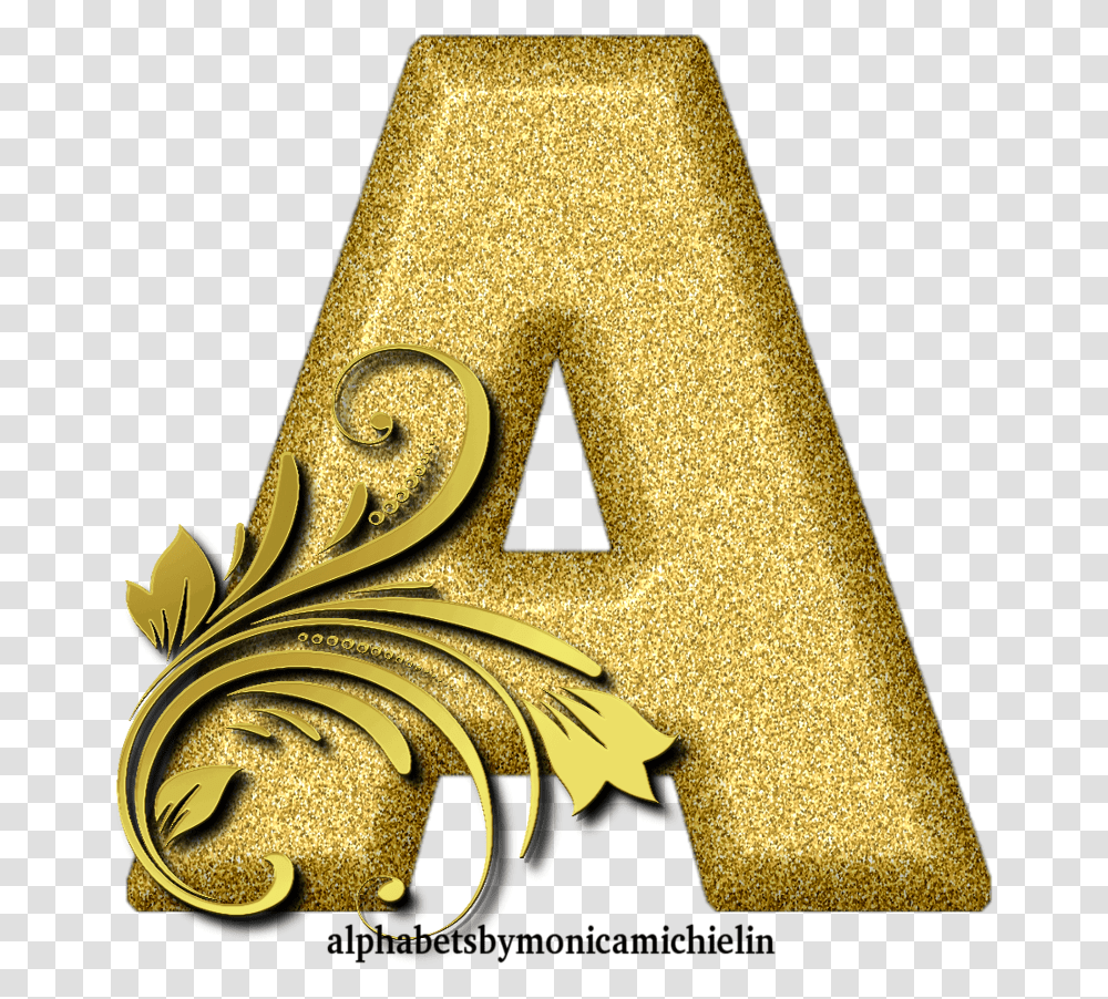 Golden Glitter Ornament Alphabet Alphabet By Monica Michelin, Number, Symbol, Text, Snake Transparent Png