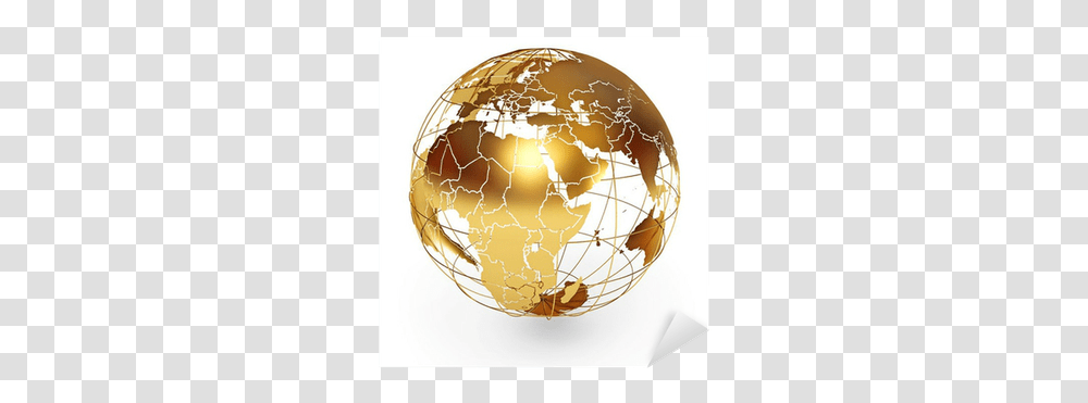 Golden Globe Icon Isolated We Live To Change Background Globe Icon, Lamp, Outer Space, Astronomy, Universe Transparent Png