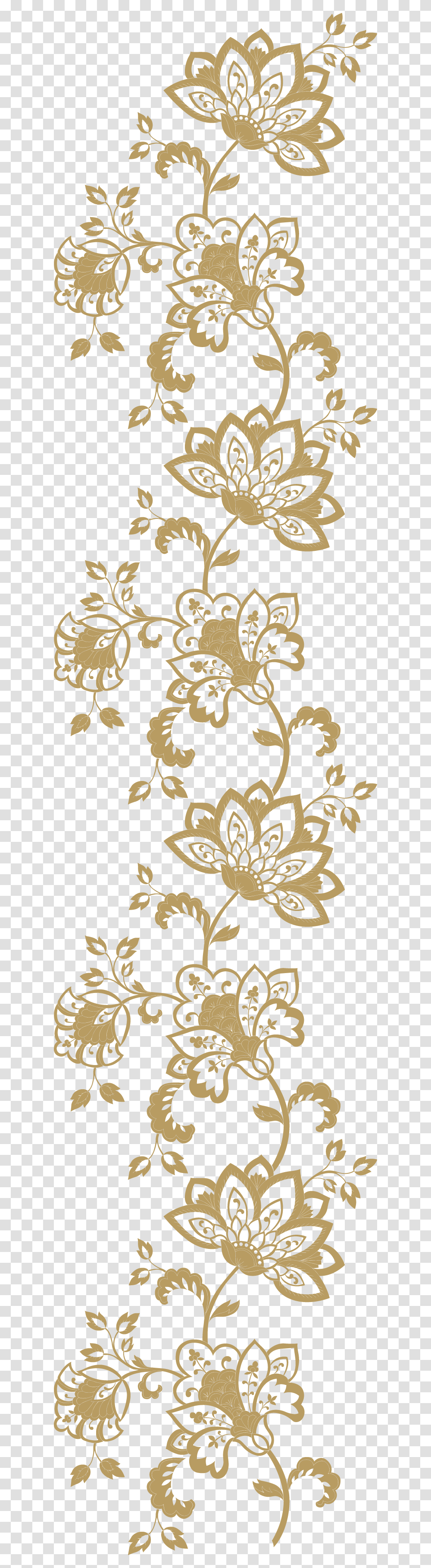 Golden Gold Borders Border Frames Frame Floral Golden Lace Sticker, Floral Design, Pattern Transparent Png