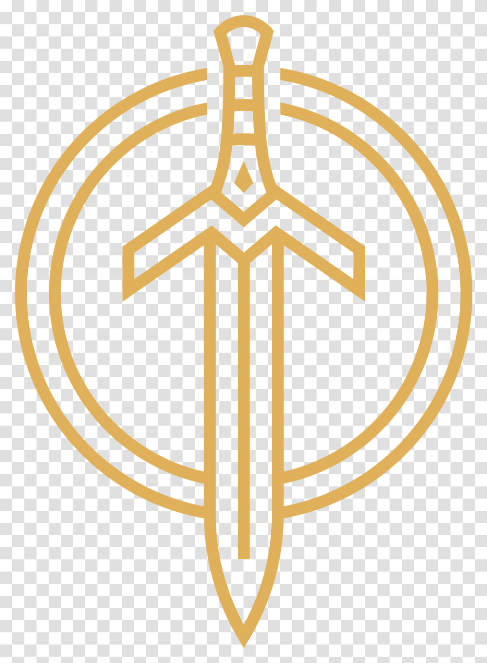 Golden Guardians Logo, Cross, Emblem, Trademark Transparent Png