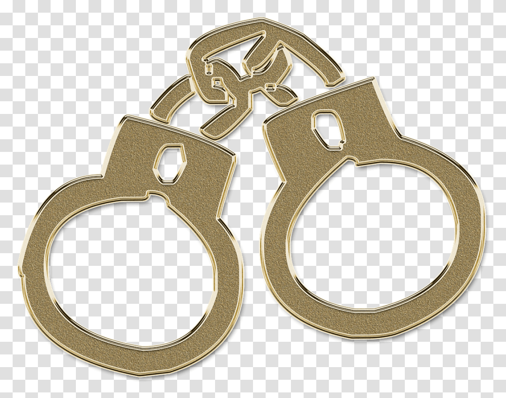 Golden Handcuffs Gold Handcuffs, Horseshoe, Tool, Logo Transparent Png