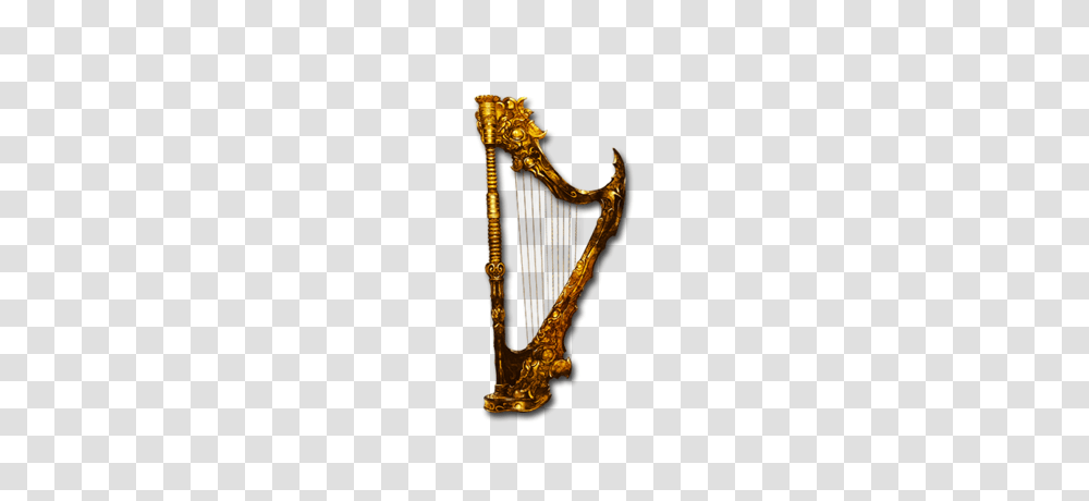 Golden Harp Relic, Musical Instrument, Cross, Lyre Transparent Png