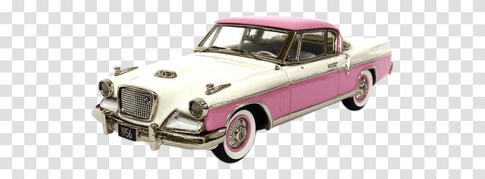Golden Hawk Pink & White Studebaker Golden Hawk, Car, Vehicle, Transportation, Automobile Transparent Png