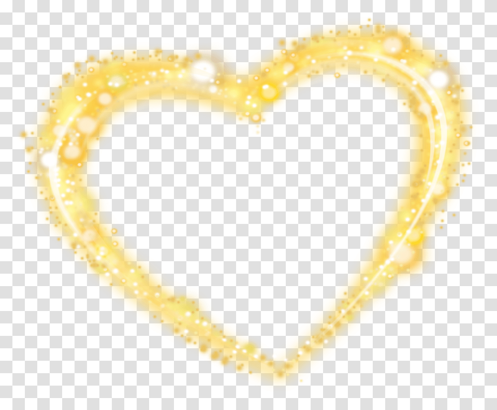Golden Heart Download Heart, Bread, Food, Cracker, Banana Transparent Png