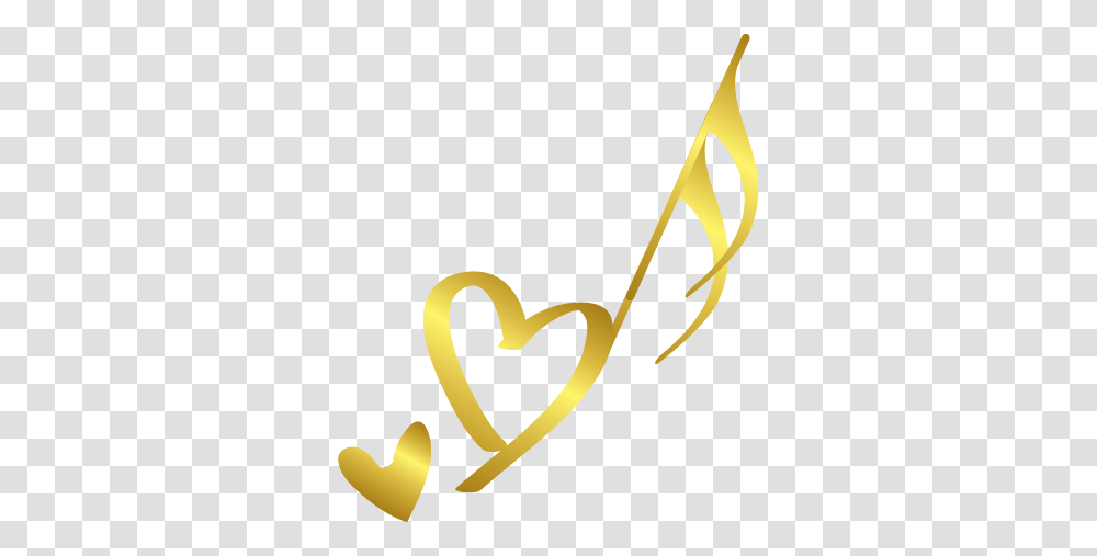 Golden Heart, Emblem, Logo Transparent Png